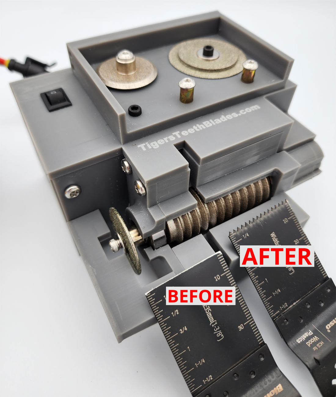 Oscillating MultiTool & Reciprocating Blade Sharpener Tigers Teeth