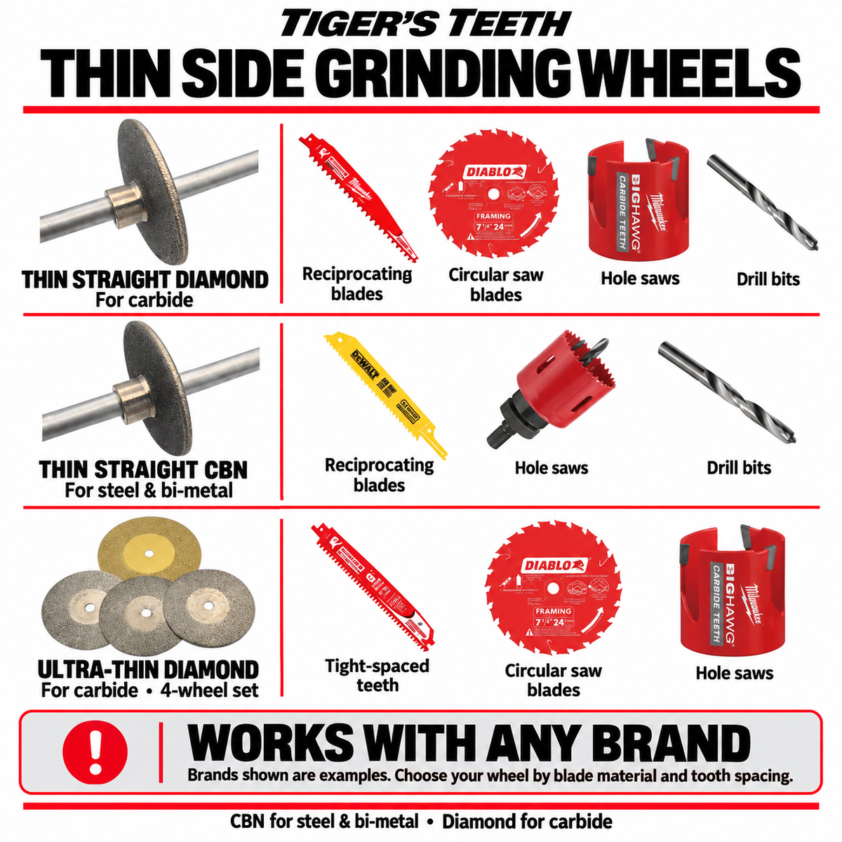 Upgrade to the 7-Piece Side Grinding Wheel Pack