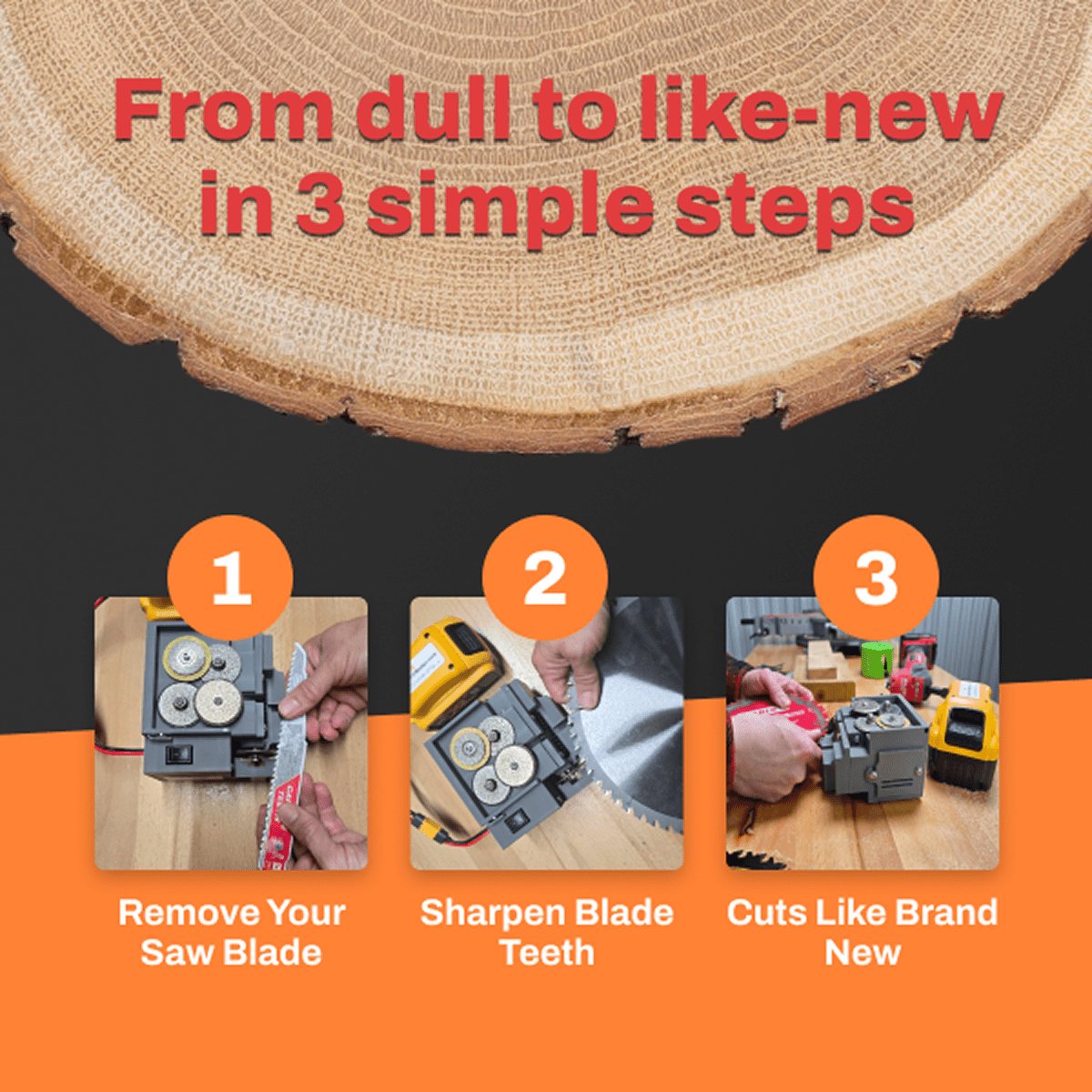 Freedom Pro Saw Blade Multi - Sharpener System - Tigers Teeth Blades