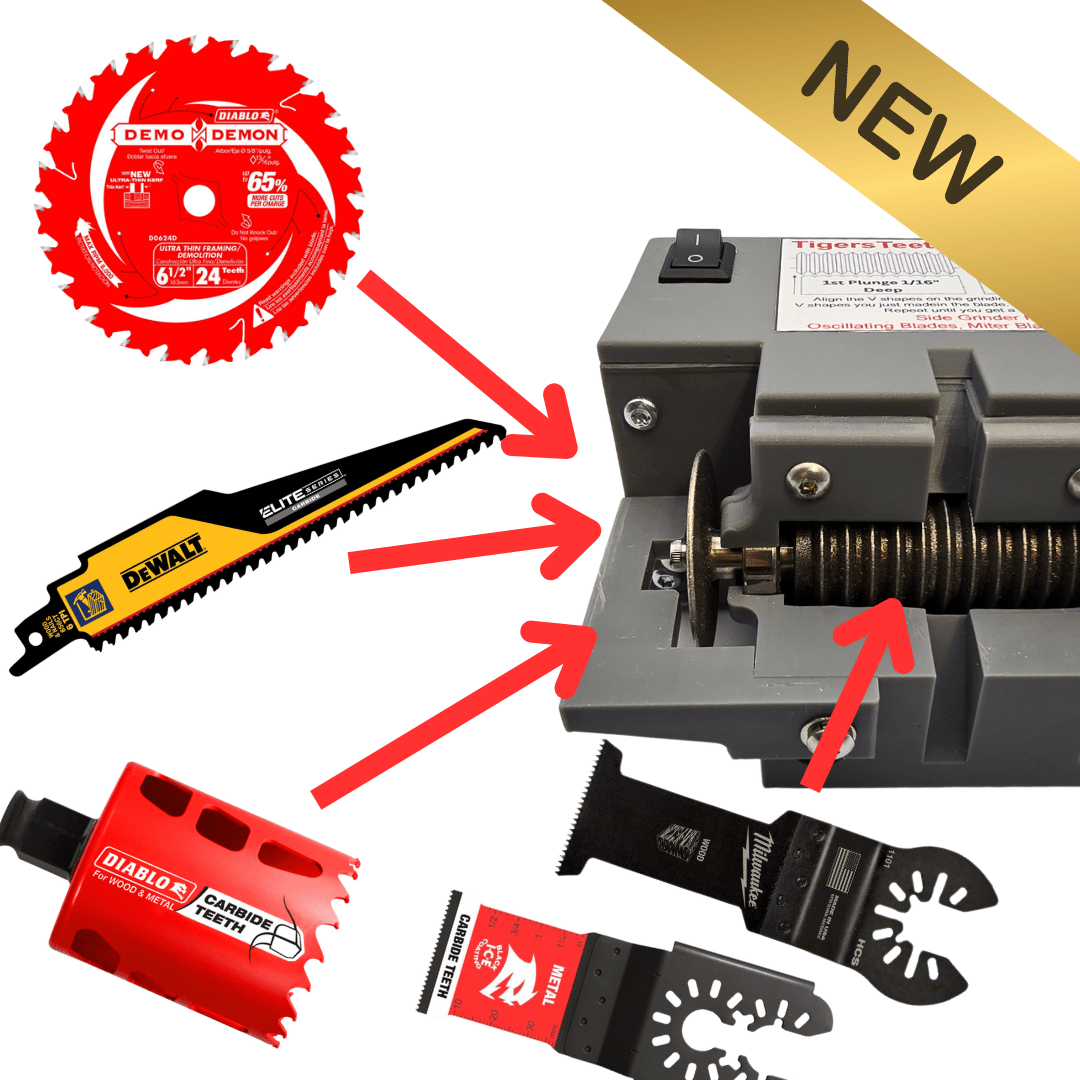 Freedom Pro Saw Blade Multi - Sharpener System - Tigers Teeth Blades