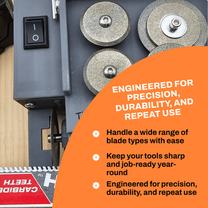 Freedom Pro Saw Blade Multi - Sharpener System - Tigers Teeth Blades
