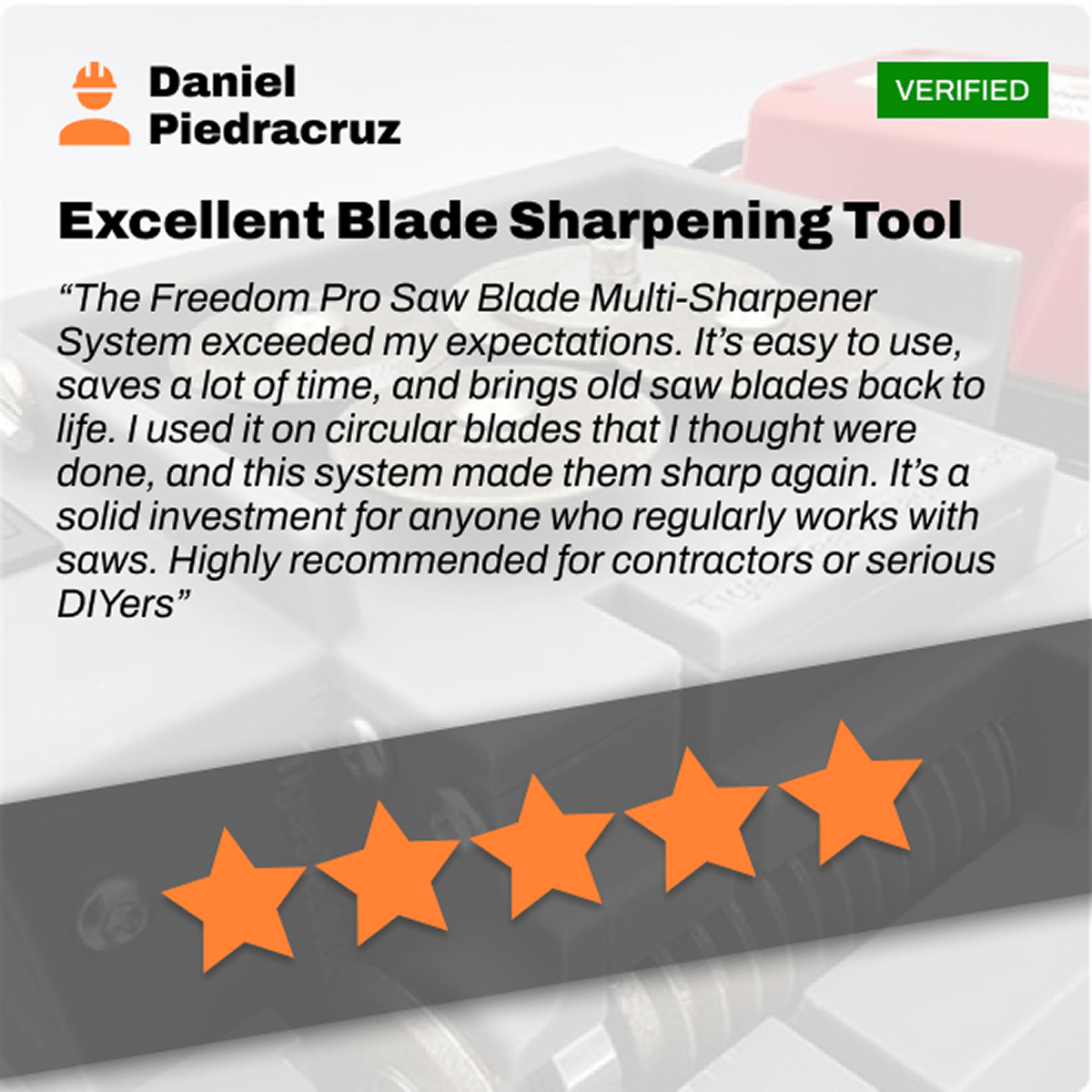 Freedom Pro Saw Blade Multi - Sharpener System - Tigers Teeth Blades