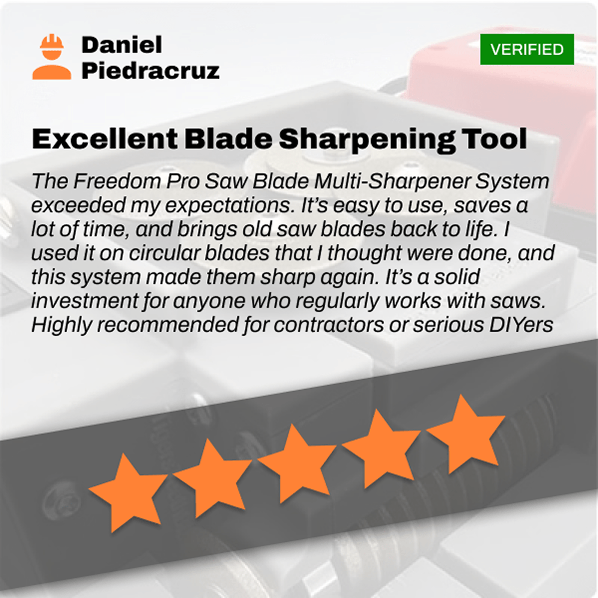 Freedom Pro Saw Blade Multi - Sharpener System - Tigers Teeth Blades