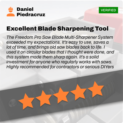 Freedom Pro Saw Blade Multi - Sharpener System - Tigers Teeth Blades