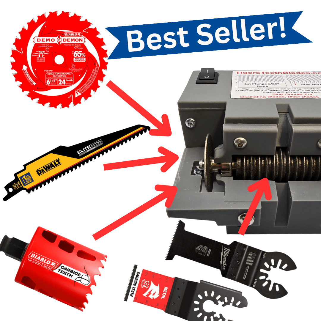 Freedom Pro Saw Blade Multi - Sharpener System - Tigers Teeth Blades