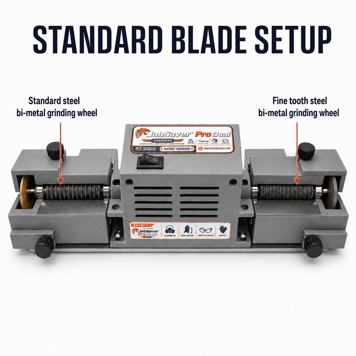 JobSaver Pro Dual Saw Blade Sharpening System - Tigers Teeth Blades