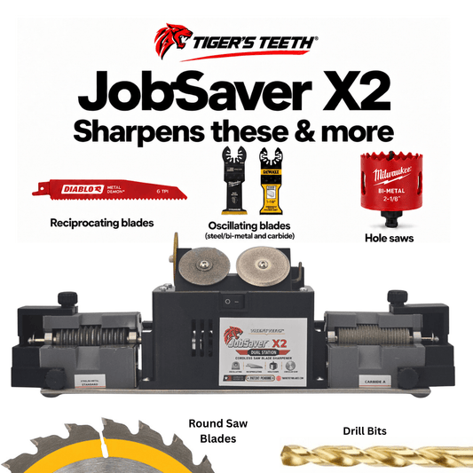 JobSaver Pro Dual Saw Blade Sharpening System - Tigers Teeth Blades