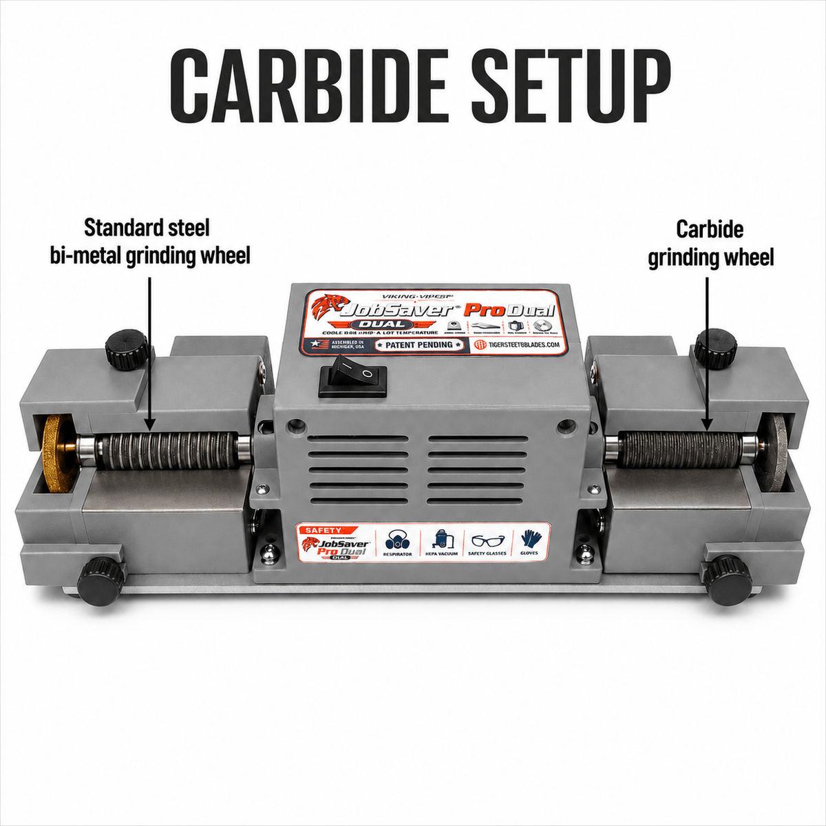 JobSaver Pro Dual Saw Blade Sharpening System - Tigers Teeth Blades