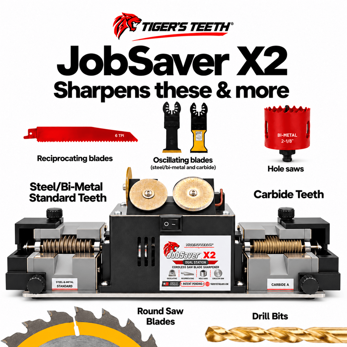 JobSaver Pro X2 dual-station sharpener