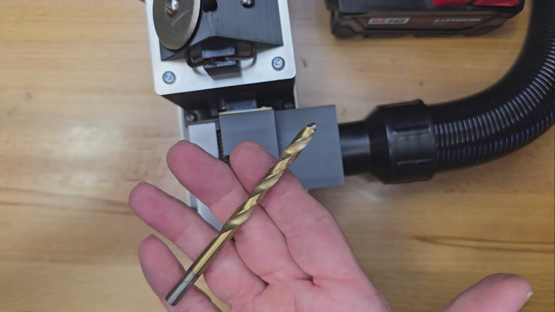 Sharpening a drill bit with the JobSaver Pro X2