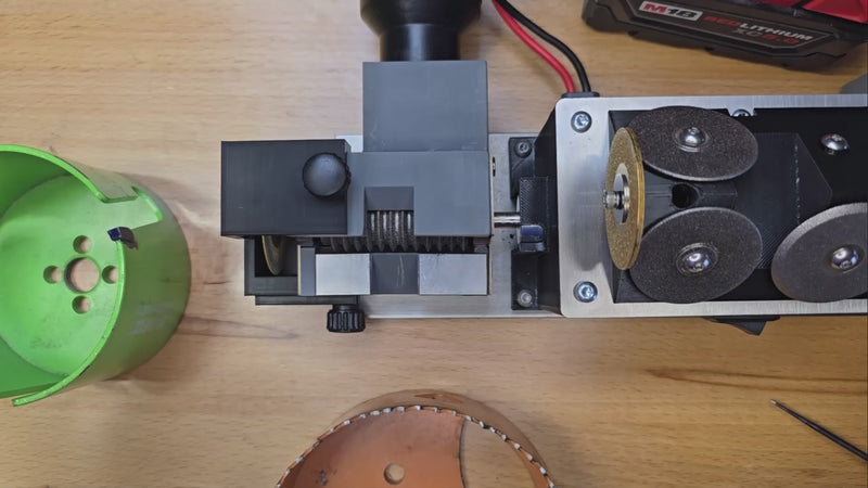Sharpening a hole saw with the JobSaver Pro X2
